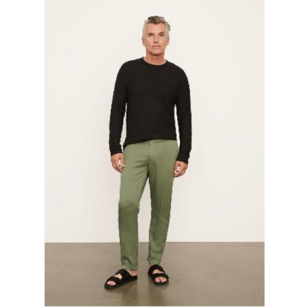 Vince Solid Cuffed Regular Fit Pants in Yucca Pine, NWT, Size 34 - Picture 7 of 7